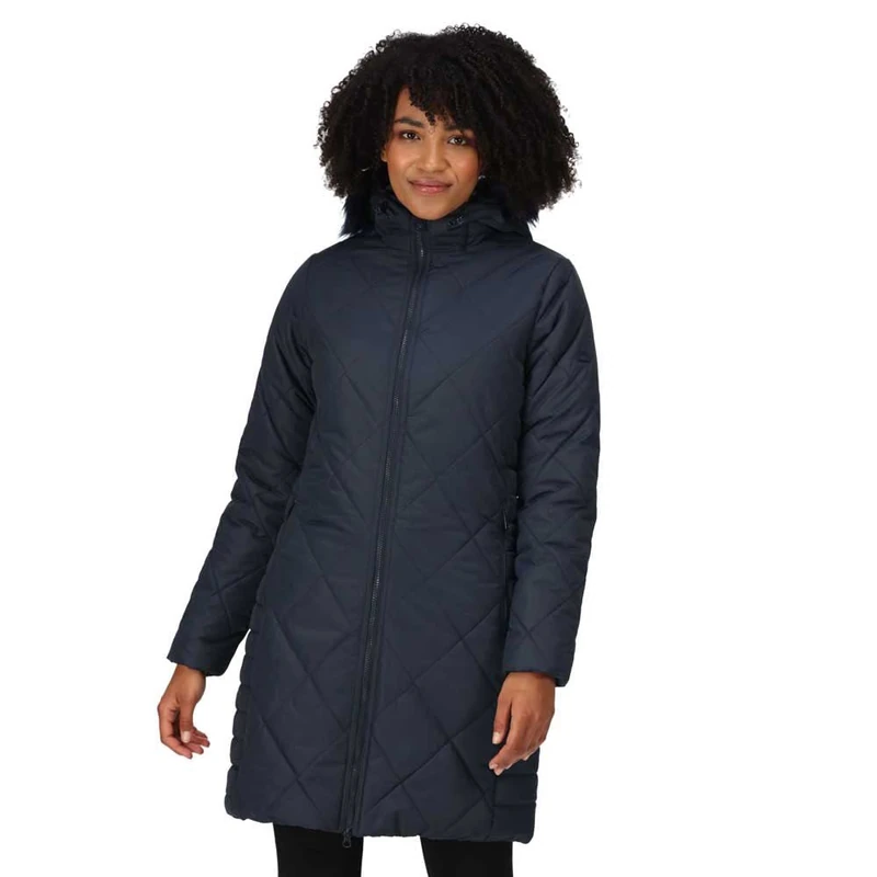Regatta Women's Fritha Ii Baffled Quilted Jackets, Navy, 12 UK