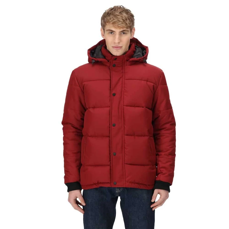 Regatta Mens Farren Lightweight Puffer Jacket (3XL) (Syrah Red)