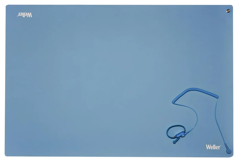 Weller T0051403699 Antistatic ESD Premium Work Station Soldering Mat Set, 900 x 600 mm, Blue Soldering Mat Set