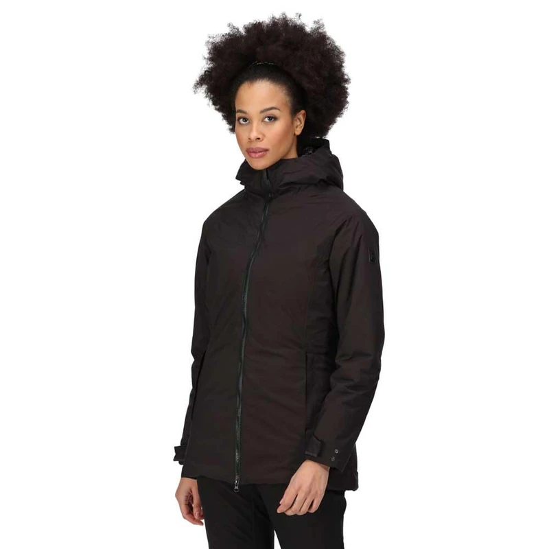 Regatta Womens/Ladies Sanda II Waterproof Jacket (12 UK) (Black)