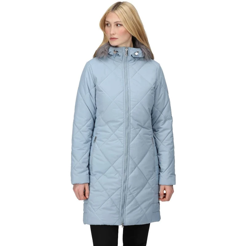 Regatta Women's Fritha Ii Baffled Quilted Jackets, Ice Grey, 12 UK