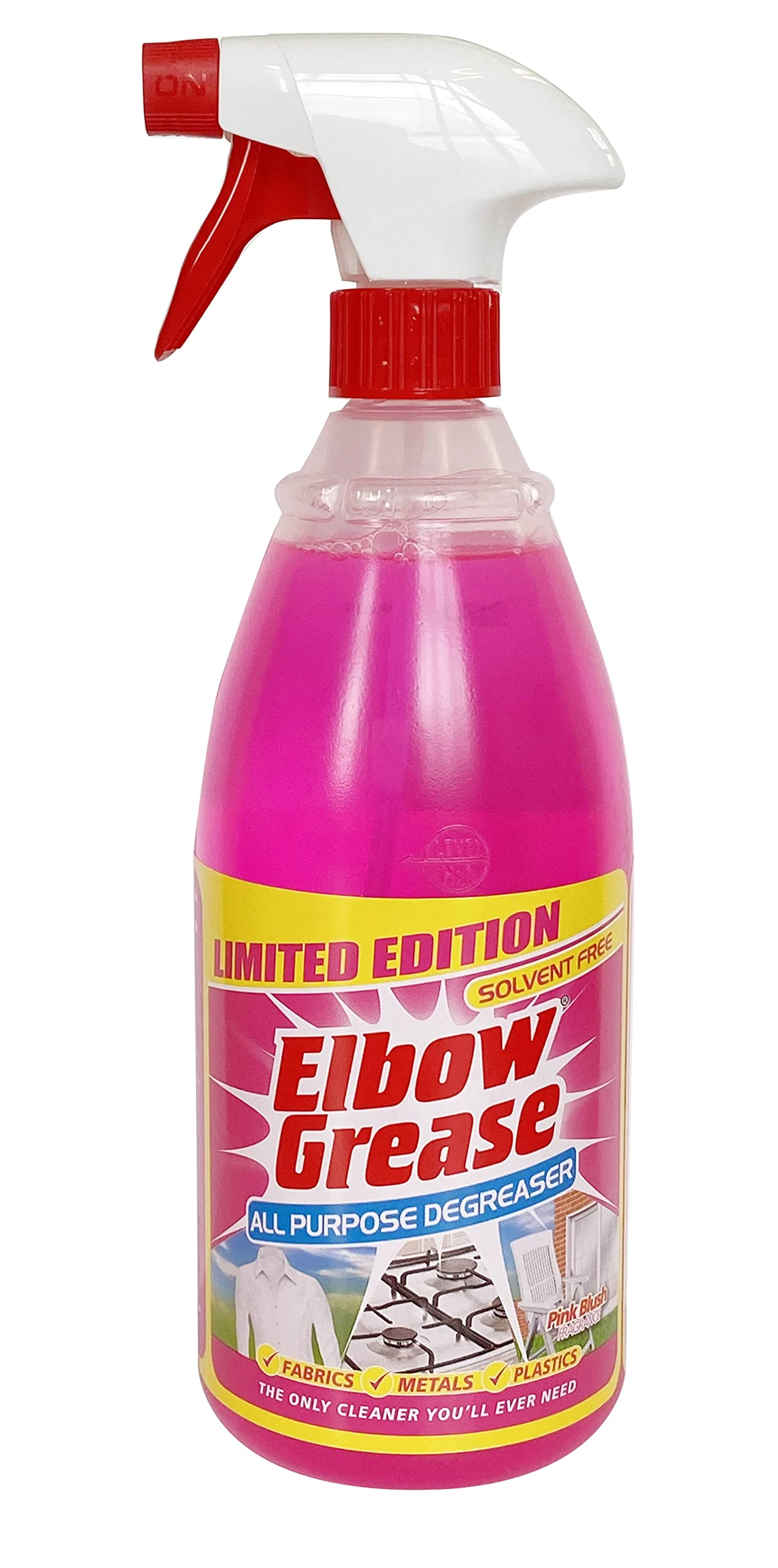 Elbow Grease Pink All Purpose Degreaser Spray – Extra Large (1 Litre) | Removes Grease & Oil from Kitchen & Bathroom Surfaces, Outdoor, Vehicles & Fabrics