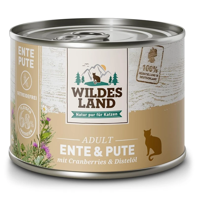 Wildes Land Wet Food Cat Flavor Duck 12X85 Kg