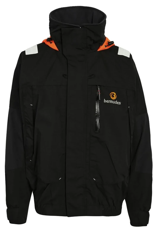 Bermudes Men's Venturi Jacket Waterproof Coat, Black/Dark Grey, XS
