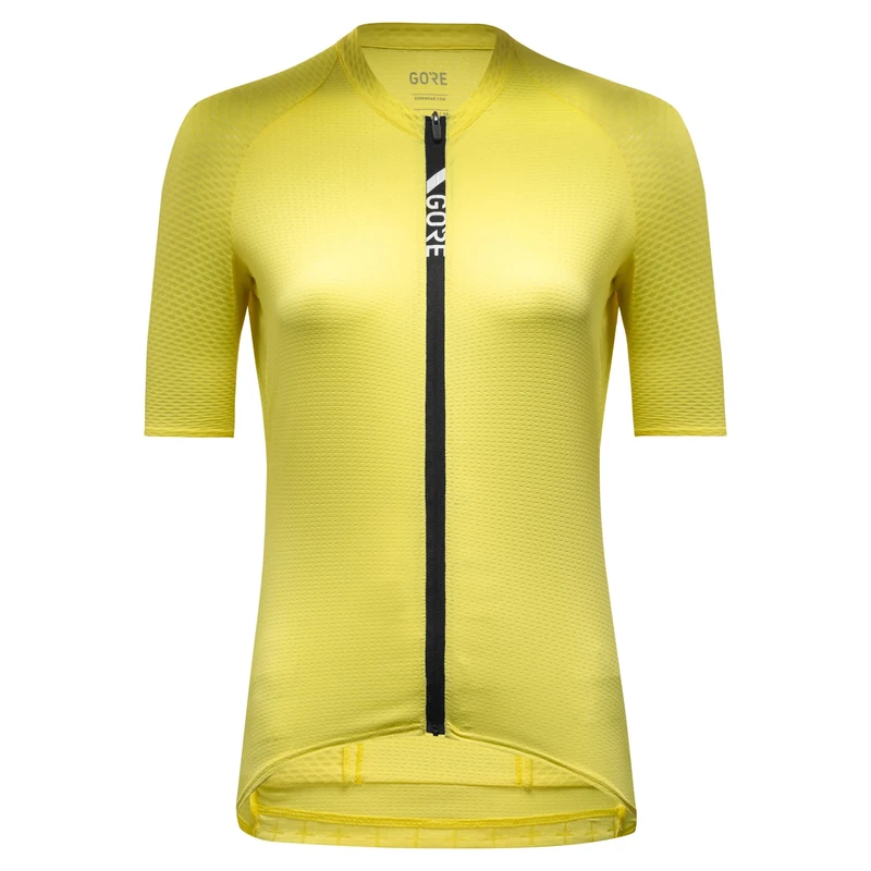 GORE WEAR Women's Breathable Cycling Jersey, Torrent Breathe, For Demanding Female Cyclists, Fast Moisture Wicking, Short Sleeve Cycling Shirt, Washed Neon Yellow, 36