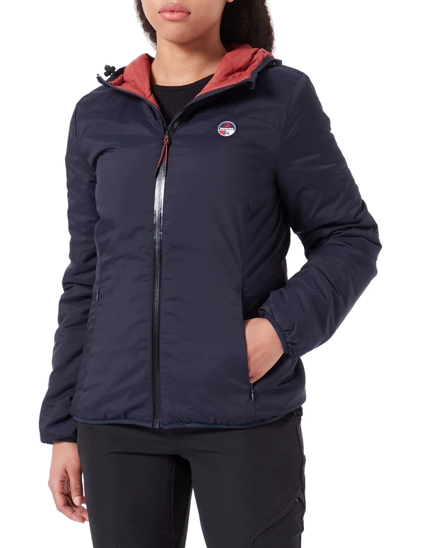 Bermudes Baguer Down Jacket, Navy, 42 Women's, navy blue, UK 14