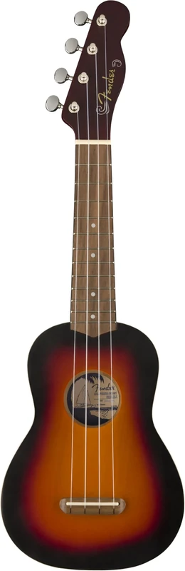Fender California Coast Venice Soprano Ukulele, Walnut Fingerboard - 2 Colour Sunburst