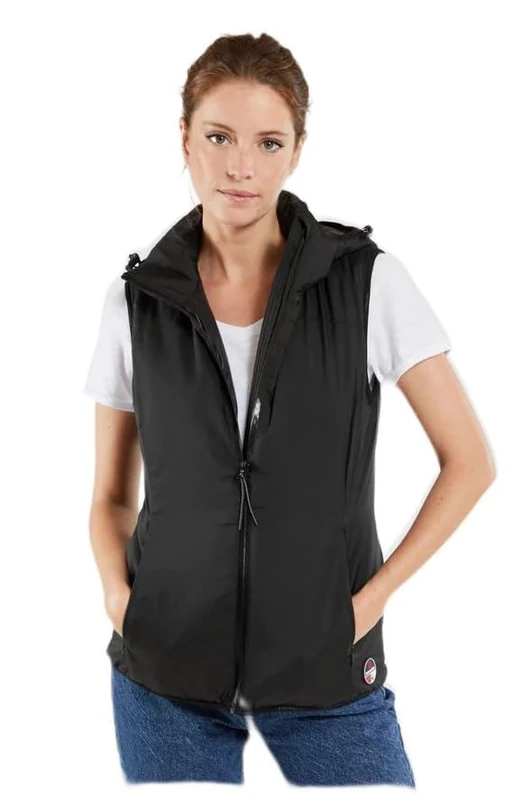 Bermudes Women's Bagneux Sleeveless Down Jacket, Black, UK 16