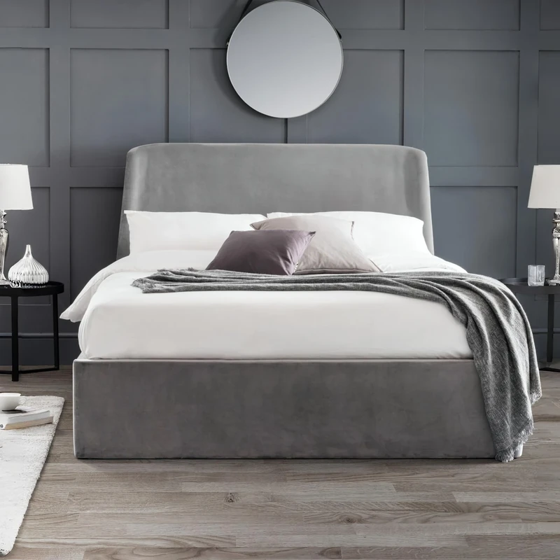Julian Bowen Frida Ottoman Storage 150cm King Bed - Grey