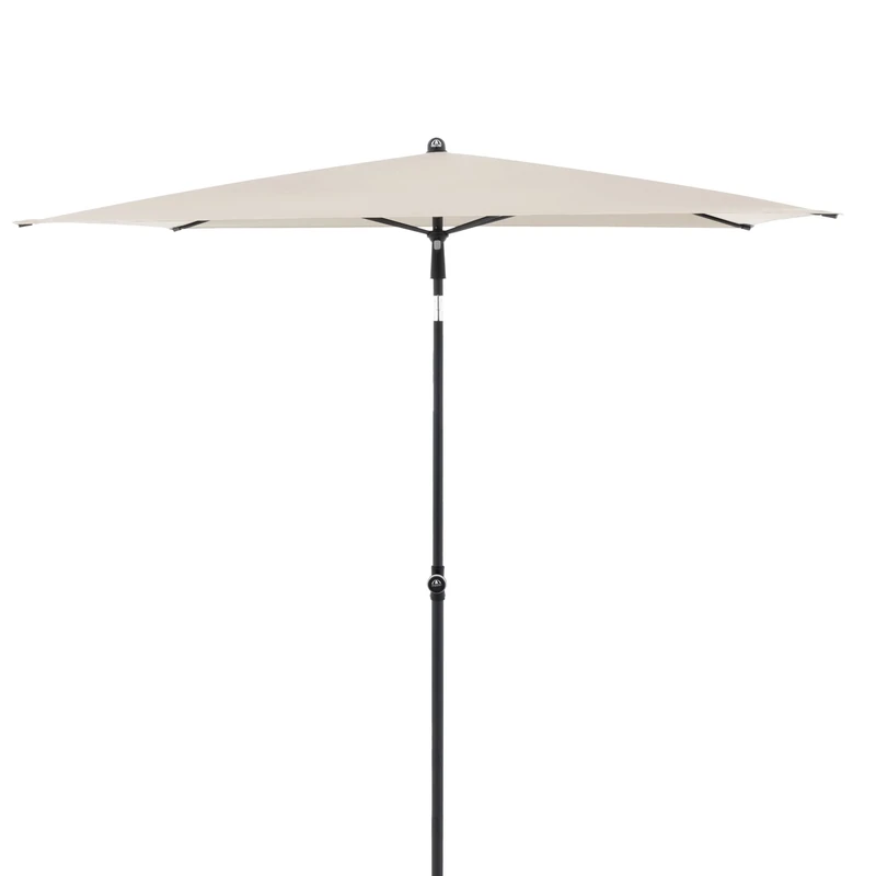 Doppler Rectangular Parasol 180 x 120 cm Natural - Balcony & Patio Umbrella with Tilting & UV Protection