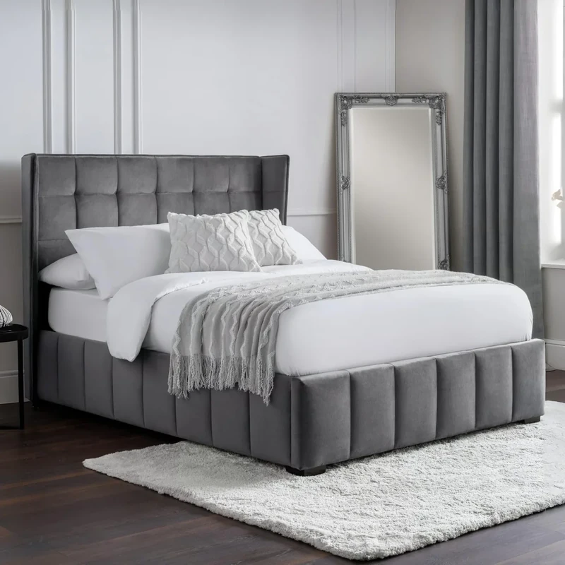 Julian Bowen Gatsby Bed 135Cm - Light Grey