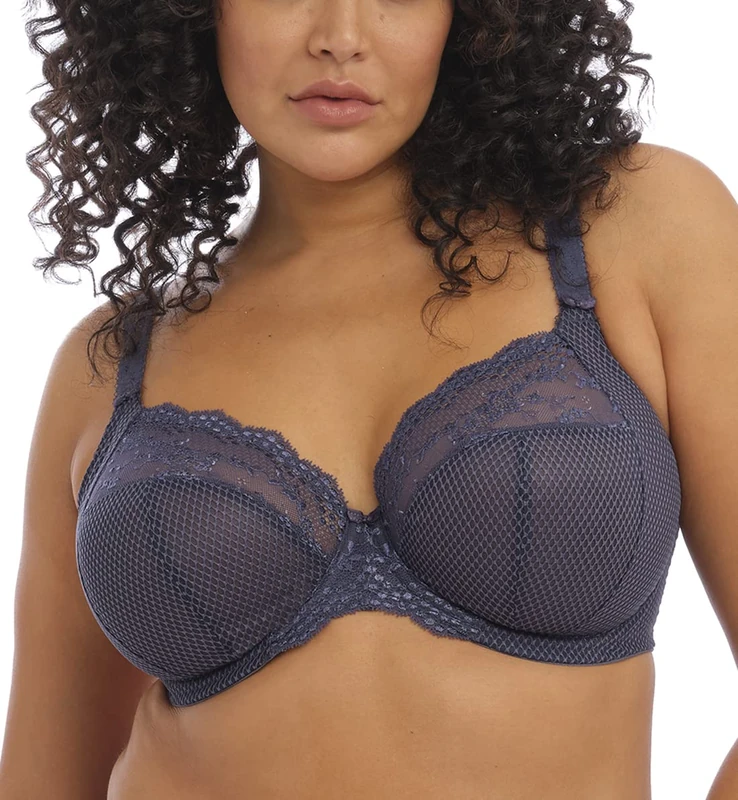 Elomi Charley Stretch Plunge Bra Storm Grey 38D