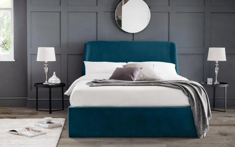 Julian Bowen Frida Ottoman Storage 135cm Double Bed - Teal