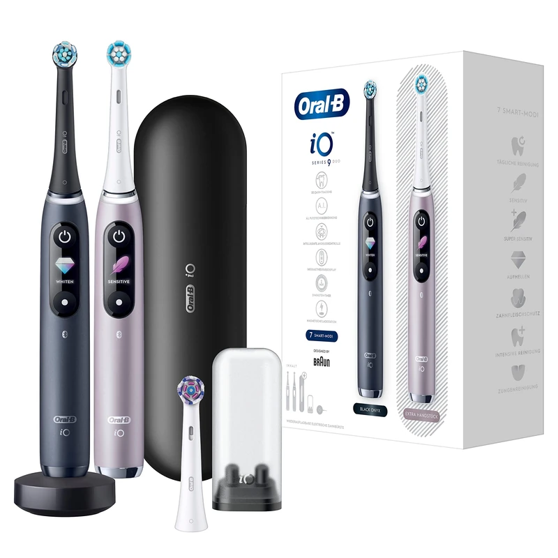 Oral-B iO Series 9 JAS22 bk/pk bk Onyx/pk Quartz mit 2. Handstück