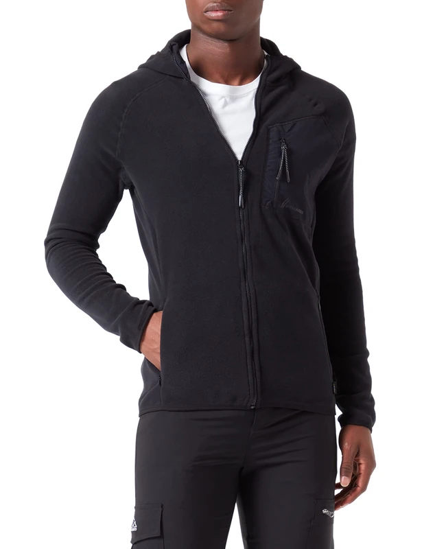 Bermudes Men's Plouha Hooded Fleece, Black, XXXL