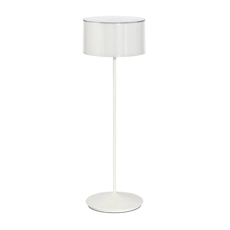 ab+ By Abert Logo Personalised Portable LED Table Lamp Wireless Rechargeable Dimmable Touch Dimmer IP54 Indoor/Outdoor Durable Battery Aluminum Body H.37cm - Image 1