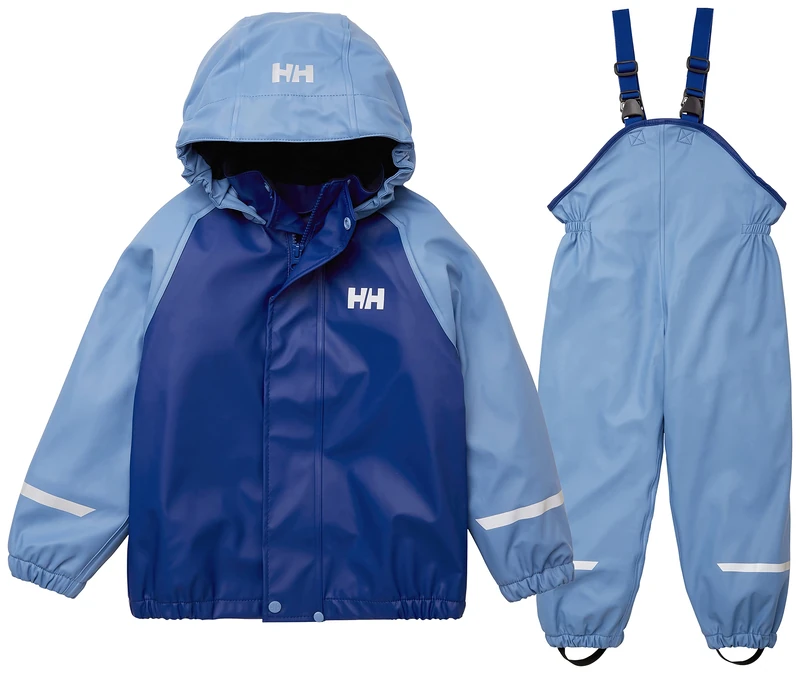 Helly Hansen Boy's K Bergen Fleece Pu Rainset 2.0 Pants, Blue Fog, 1 Year UK