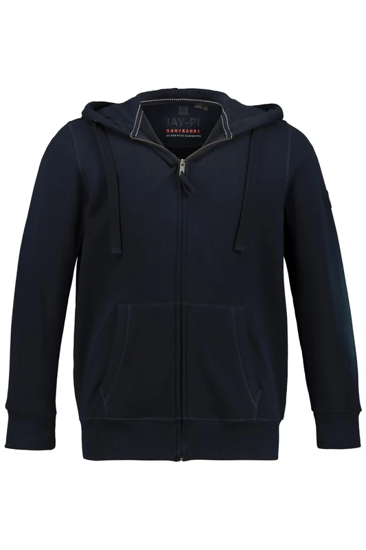 JP 1880 804164 Hoodie Jacket, Sweat, up to 8 XL, Dark navy, XXXXXXXL - Image 1