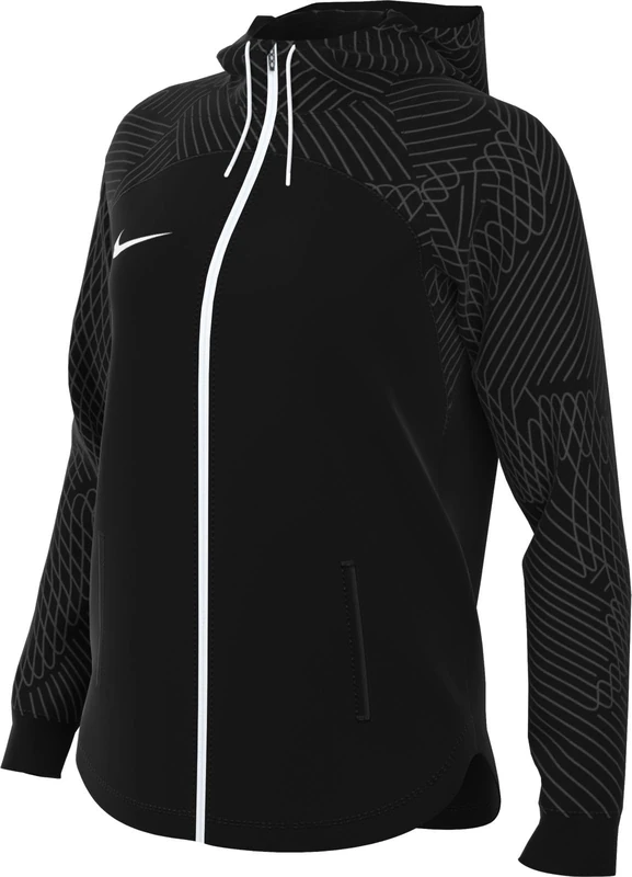 NIKE DR2573-010 W NK DF STRK23 HD TRK JKT K Jacket Women's BLACK/BLACK/ANTHRACITE/WHITE Size XL
