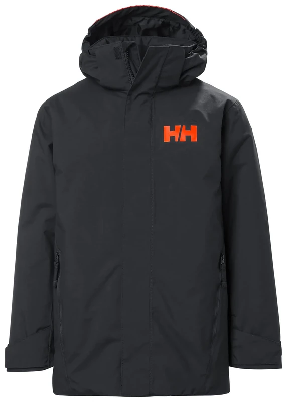 Helly Hansen Junior Unisex Jr Level Ins Jacket, BLACK, 8 Years UK