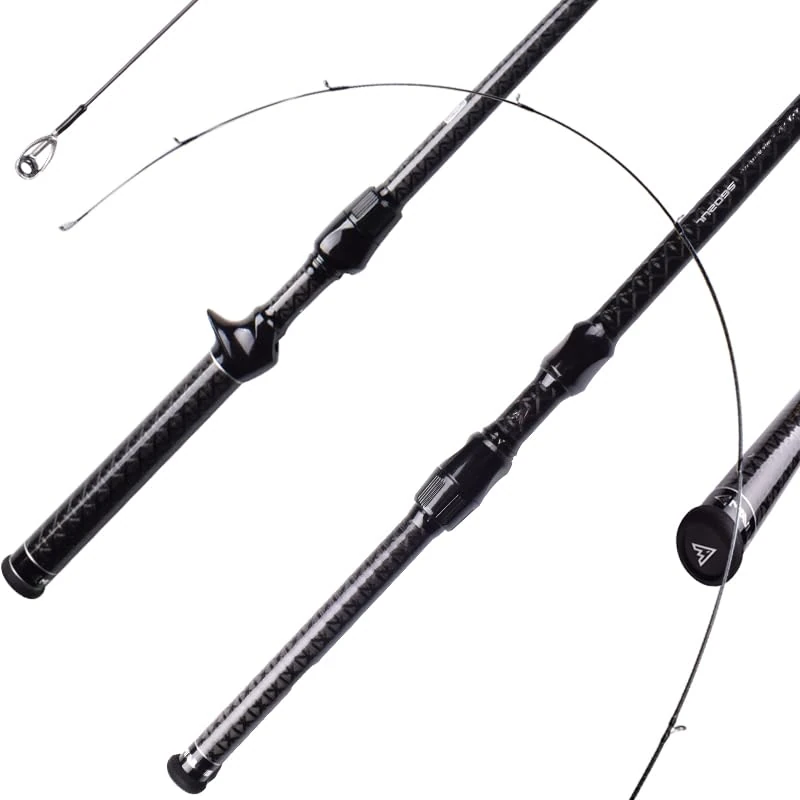 Mavllos Feather UL Fishing Rod Fuji Ring and Reel Seat 53g Ultralight Carbon Spinning Rods 2 Section Solid Tip 40T 4-Cross Carbon L.W. 0.7-8g UL Lure Rod (Casting)