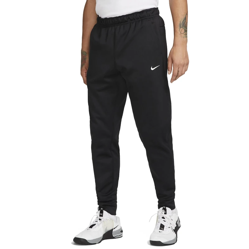 NIKE Men's Tf Taper Pants, Black/Black/White, L UK