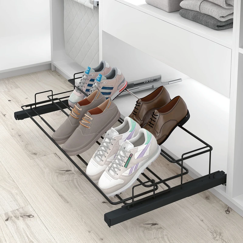 Menage Confort Removable shoe rack, Anthracite Steel, 450-650