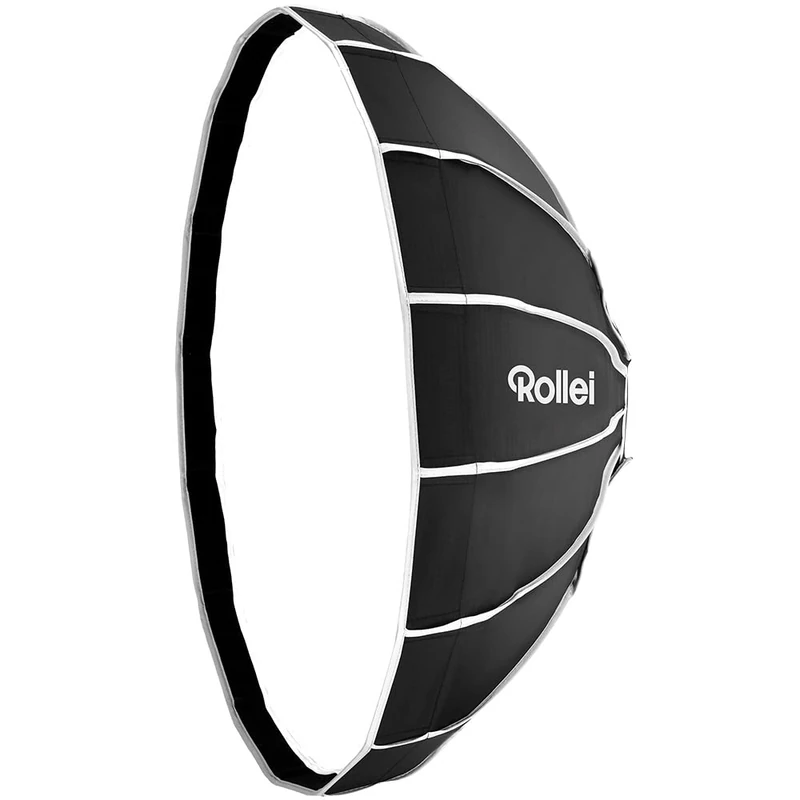 Rollei Click Beauty Dish with Grid Softbox with 105 cm Diameter and Beauty Dish Similar Light Pattern 28255 Black