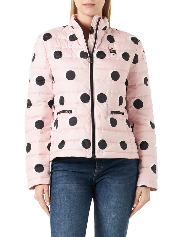 Blauer Women's GIUBBINI Corti Imbottito Piuma Quilted Jacket, 545 ROSA CHIARO, M