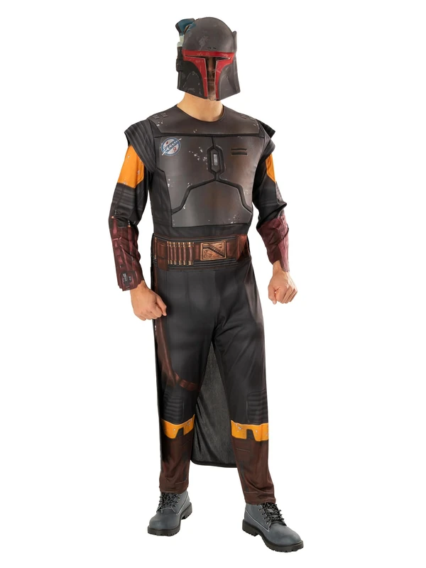 Rubies Official Star Wars Book of Boba Fett - Boba Fett Costume, Adult Fancy Dress, Size Standard Halloween - Image 1