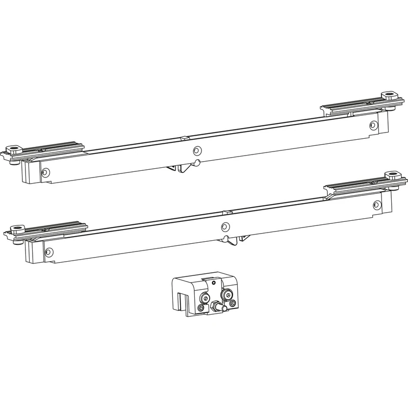Dorma Glas MUTO 80 Dormotion Damper (Sliding Door Damper) Set, Glass Thickness 8-13.5 mm, Wing Weight up to 80 kg, Plastic/Steel