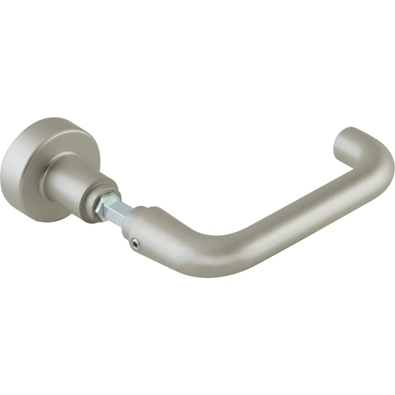 Dorma Glas Round Glass Door Handle Set, Interchangeable Fitting, Aluminium, Stainless Steel Effect