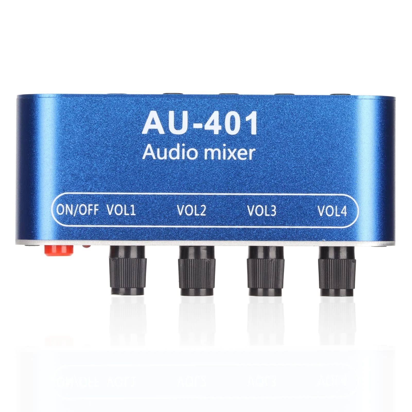 Mini Audio Mixer - 4 in 1 Out, 3.5mm Jack for PC, Mobile & Laptop - Volume Adjustment & Stage Sub Mixer
