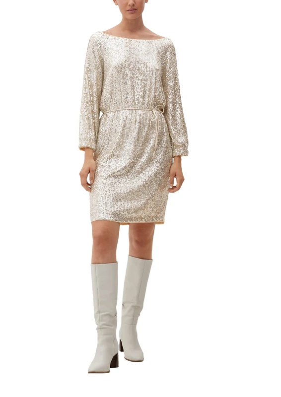 s.Oliver BLACK LABEL Women's Short Dress, Brown, 16