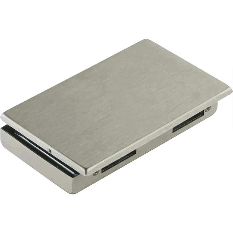 Dorma Glas Junior Office, Glass Door Lock, Glass Thickness 8-10 mm, Right Glass Fitting - Aluminium Stainless Steel Effect