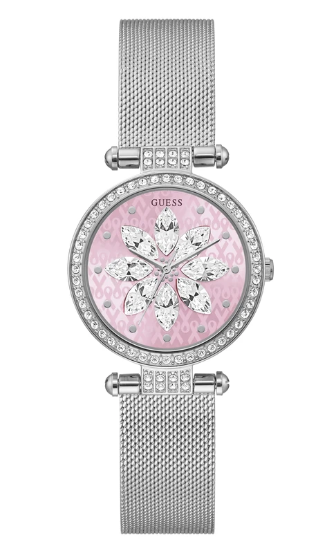GUESS Women Analog Quartz Watch with Stainless Steel Strap GW0032L3