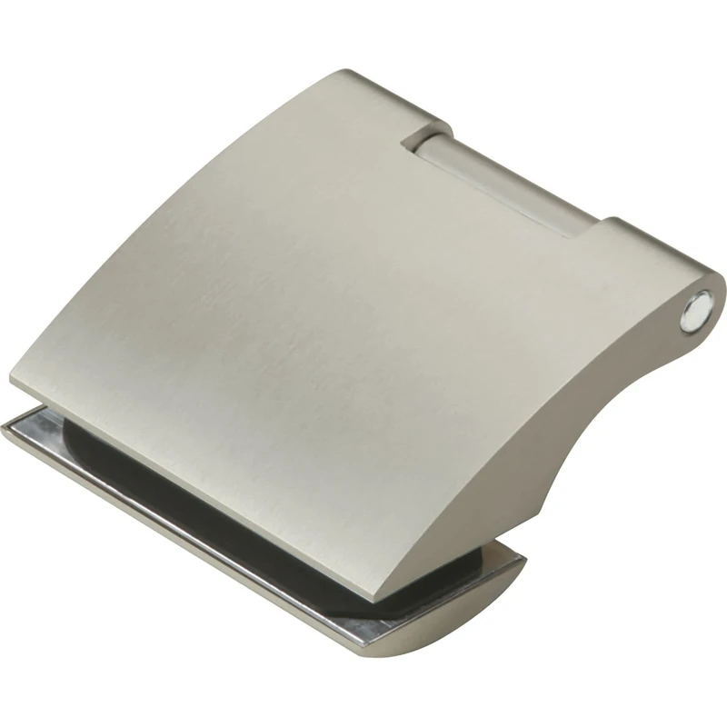 Dorma Glas Arcos Office Door Hinge for Glass Doors Glass Thickness 8-10 mm Aluminium Stainless Steel Effect Pack of 2