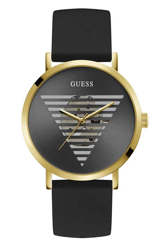 GUESS Men Analog Quartz Watch with Silicone Strap GW0503G1