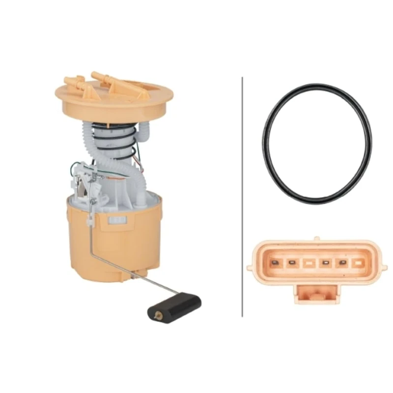 HELLA 8TF 358 303-191 Sender Unit, fuel tank - 12V - Electric - 4-pin connector - with gasket/seal - without pump