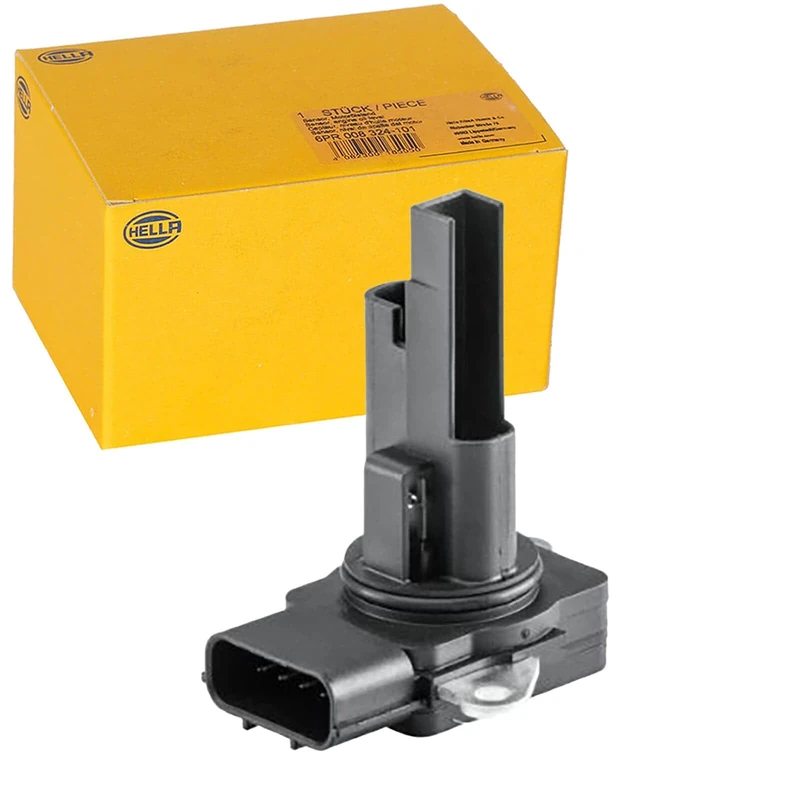 HELLA 8ET 358 095-601 Mass Air Flow Sensor - 5-pin connector - Bolted - with gasket/seal - Image 1