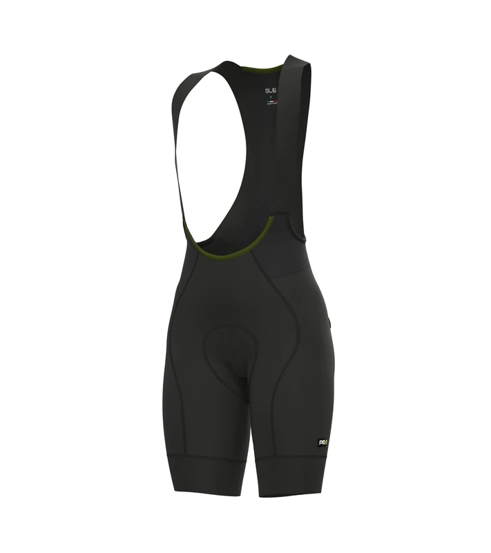 Alé Cycling Women's PRR Green Speed Bib Shorts, Black, L