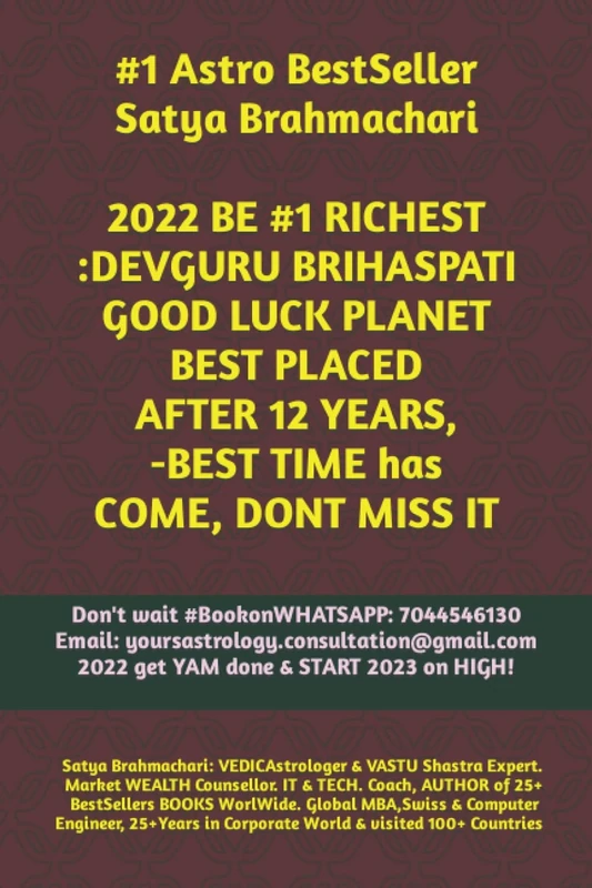 2022 BE #1 RICHEST IN YOUR FAMILY :12 YEARS after, DEVGURU BRIHASPATI IS BEST IN CHARTS, DON'T LET IT GO: Post 4000+ days, BEST TIME has COME, Make it BIG