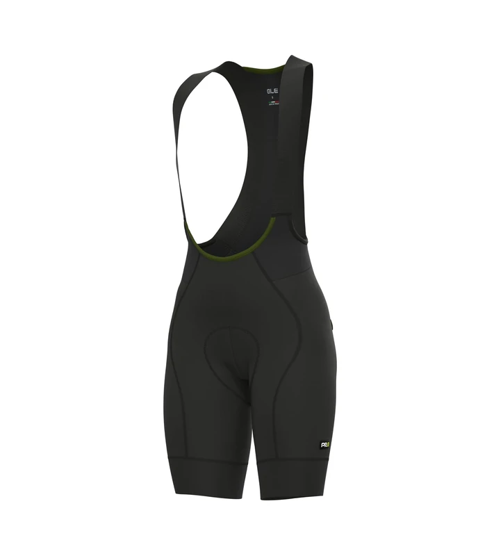 Alé Cycling Women's PRR Green Speed Bib Shorts, Black, XS