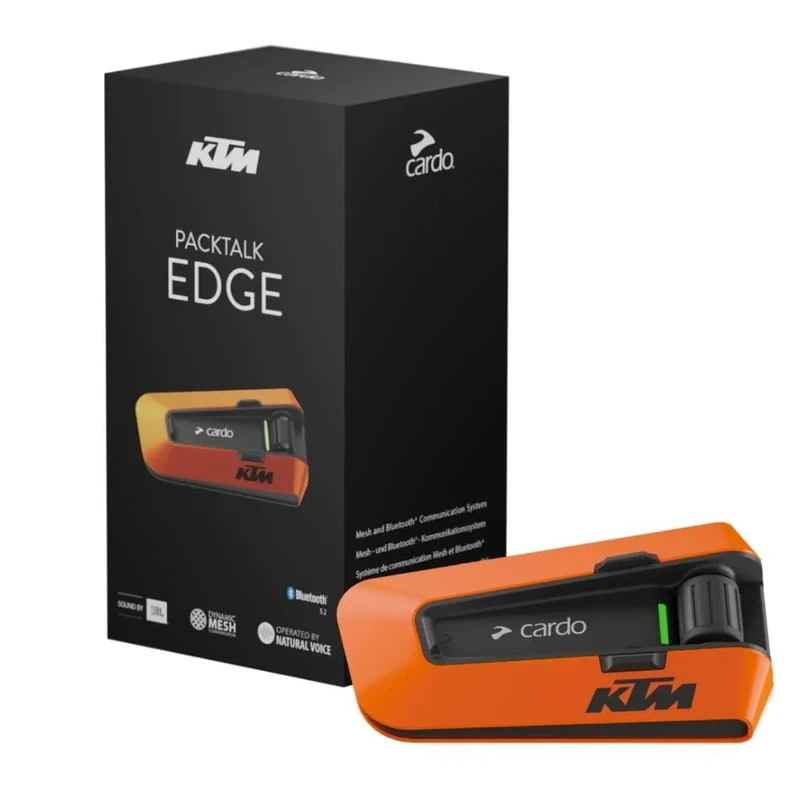 Cardo Systems Packtalk Edge KTM Edition, Single Pack, Orange