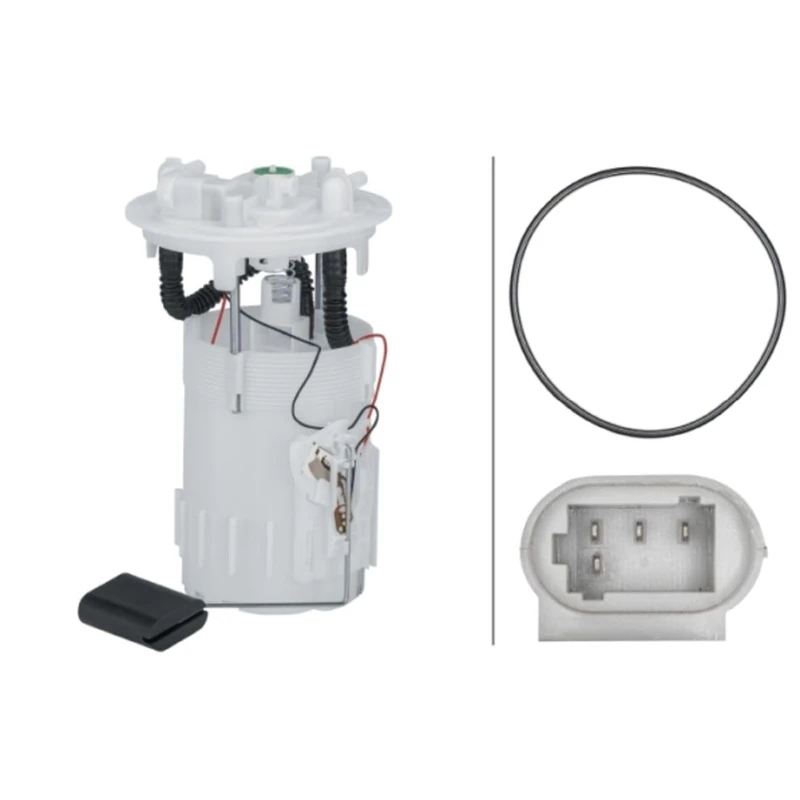 HELLA 8TF 358 302-991 Sender Unit, fuel tank - Electric - 4-pin connector - with fuel sender unit/with gasket/seal - without pump - Image 1