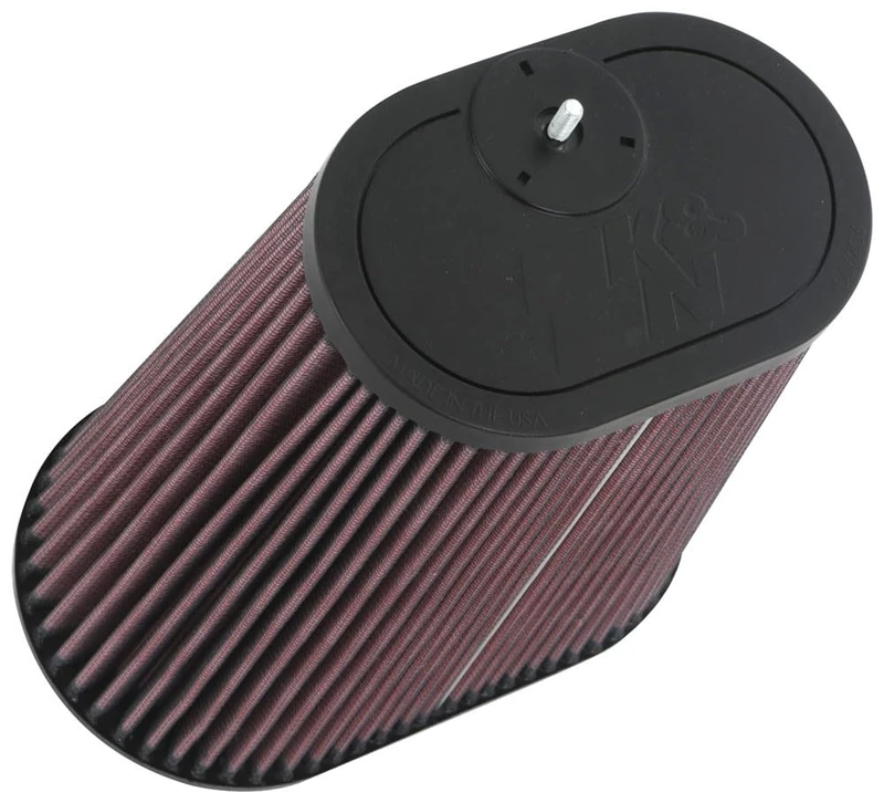 K&N Universal Clamp-On Air Filter: High Performance, Premium, Washable, Replacement Filter: Flange Diameter: 3.125 In, Filter Height: 9 In, Flange Length: 0.625 In, Shape: Tapered Oval, RU-1012