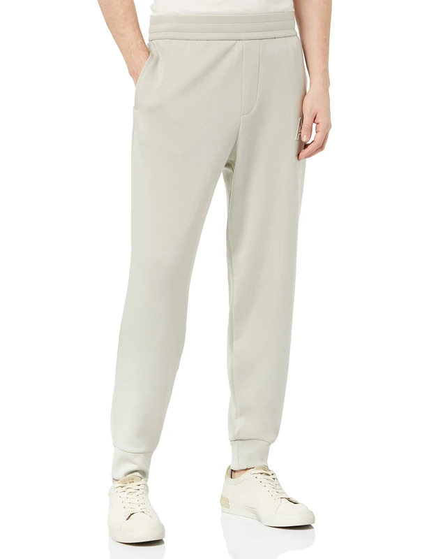 Armani Exchange Men's Comfort Item, Embossed Logo, Front & Back Pockets Casual pants, London Fog, S UK