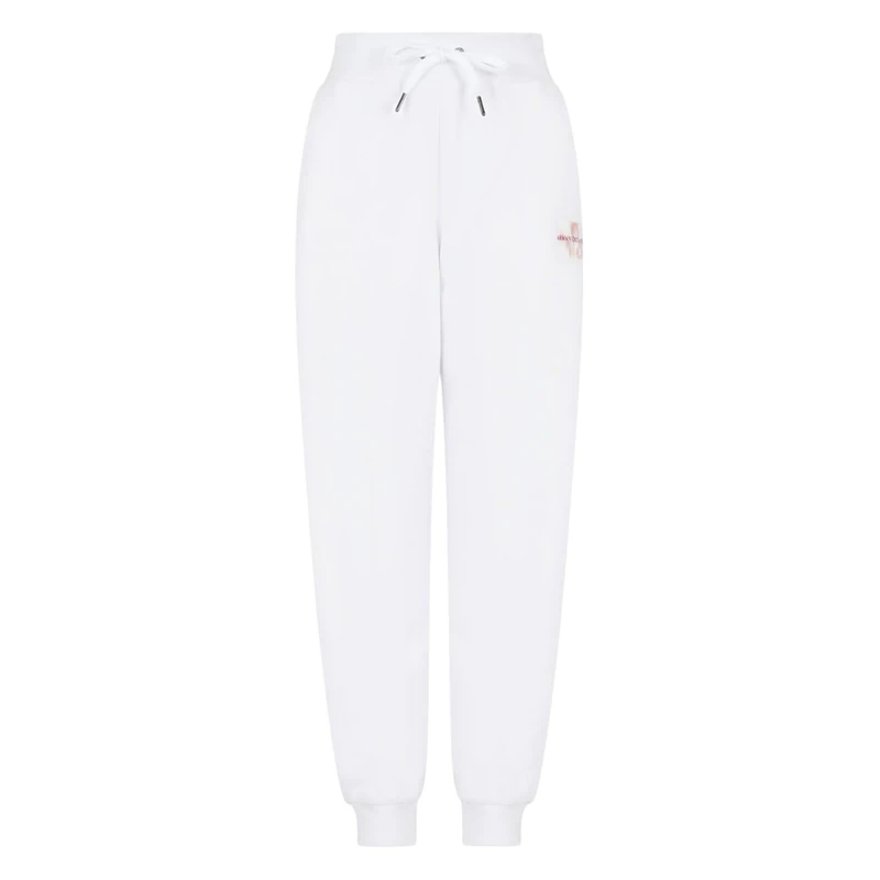 Armani Exchange Women's Comfy Fit, Drawstrings Jumpsuit, Optic White, Large