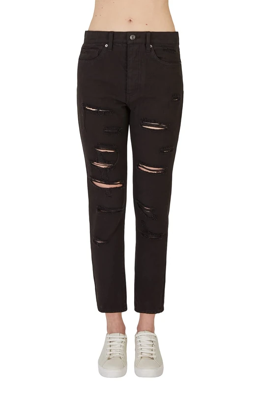 Armani Exchange J51 Mid Waist Woman Jeans ,Black ,27