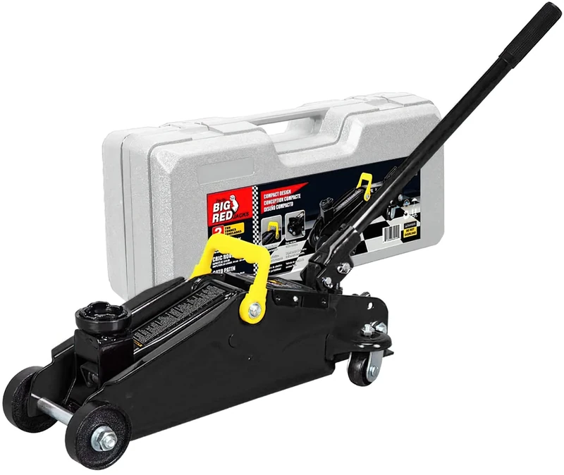 BIG RED Torin AT82012B Hydraulic Trolley Jack with Carry Case 2 Ton (1.8 kg) - Black